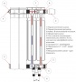 Rifar Base Ventil 350 - 9 секции Биметаллический радиатор нижнее левое подключение