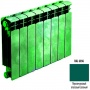Биметаллический радиатор Rifar Base 350 - 11 секции опалово зеленый