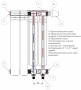 Rifar Alum Ventil 350 - 4 секции Алюминиевый радиатор нижнее правое подключение