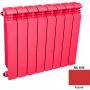 Алюминиевый цветной радиатор Rifar Alum 350 8 секции красный