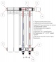 Rifar Alp Ventil 500 -7 секции Биметаллический радиатор нижнее правое подключение