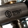 Stout SMS 0907 000010 STOUT Коллектор из нержавеющей стали в сборе с расходомерами 10 выходов