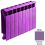 Биметаллический радиатор Rifar Base 500 - 4 секции фиолетовый